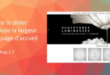 Mettre le slider à 100% sur la page d’accueil de Prestashop 1.7