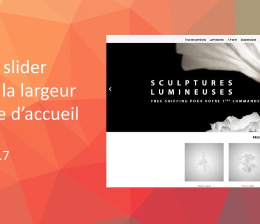 Mettre le slider à 100% sur la page d’accueil de Prestashop 1.7