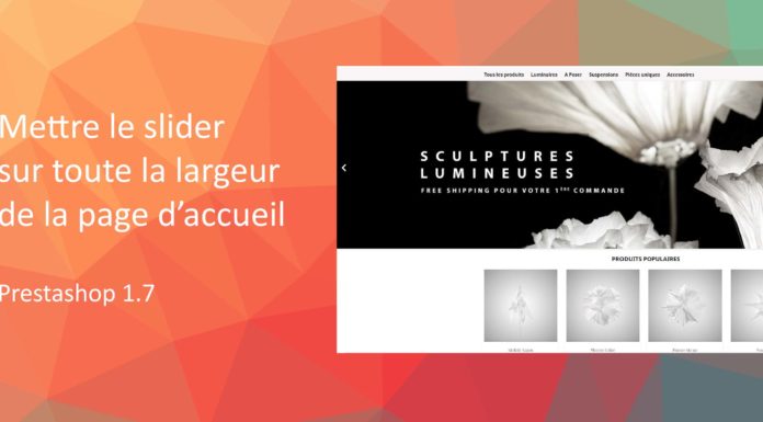 Mettre le slider à 100% sur la page d’accueil de Prestashop 1.7